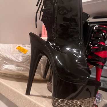 Size 9 Pleaser Adore-1018-3 Platform Ankle Boot Rh