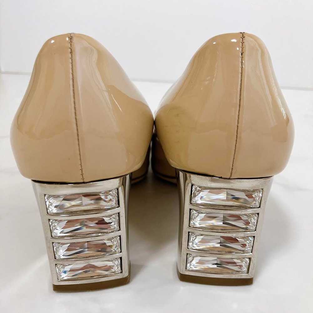 【Excellent Condition】miumiu Gem Heel Pumps with J… - image 2