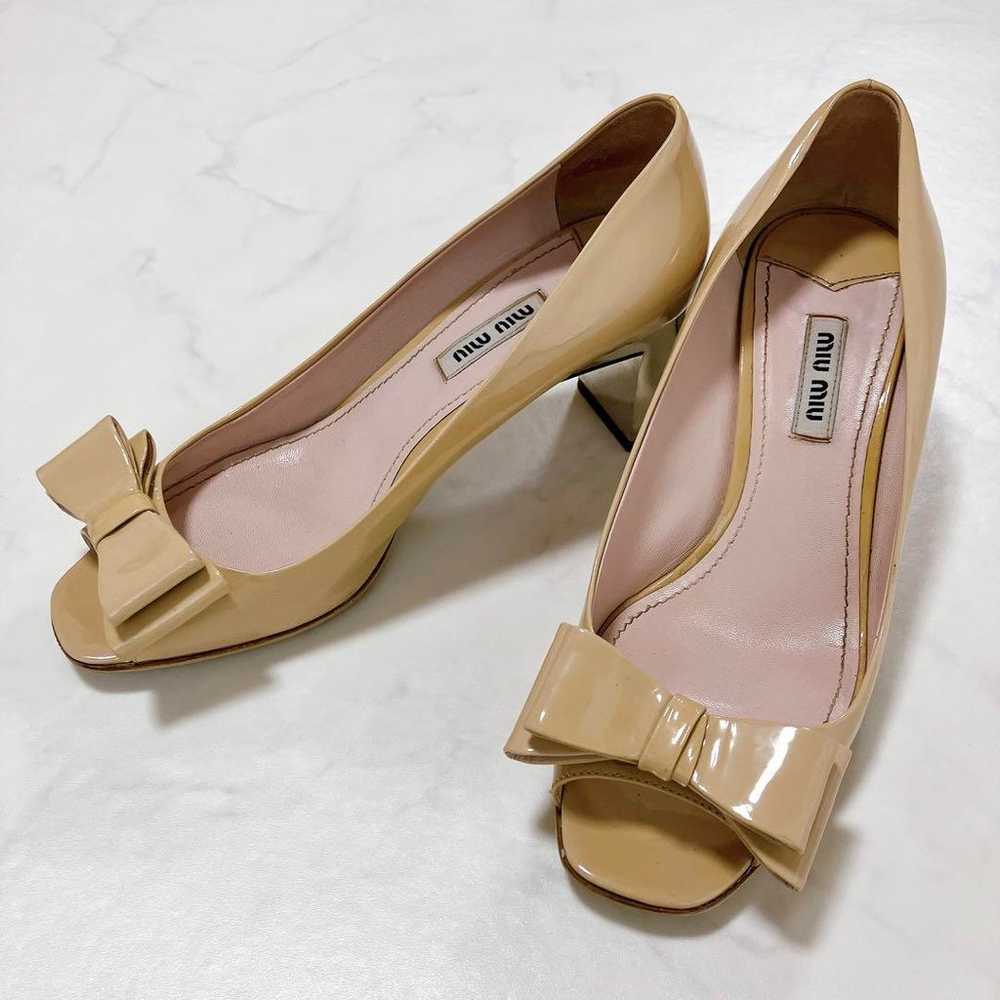 【Excellent Condition】miumiu Gem Heel Pumps with J… - image 3