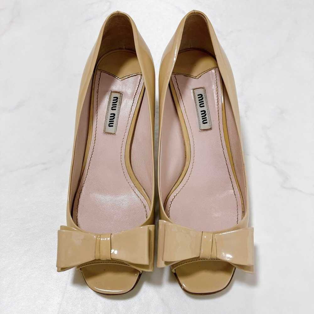 【Excellent Condition】miumiu Gem Heel Pumps with J… - image 5