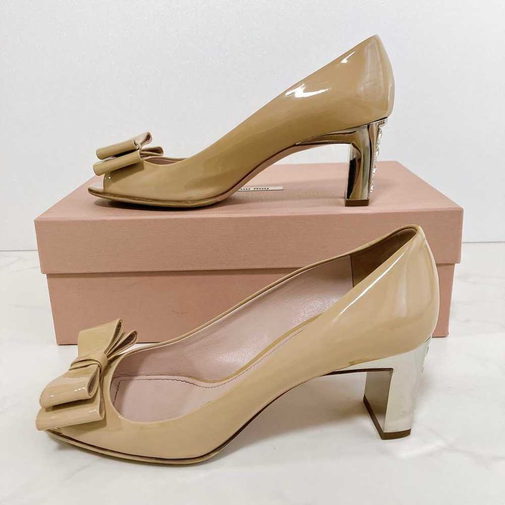 【Excellent Condition】miumiu Gem Heel Pumps with J… - image 8