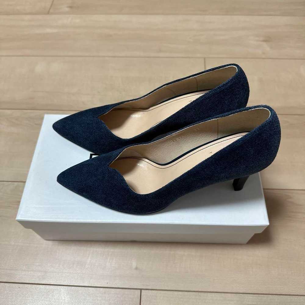 EIZO EB17156 Navy Pointed Toe Pumps 22.5cm - image 3