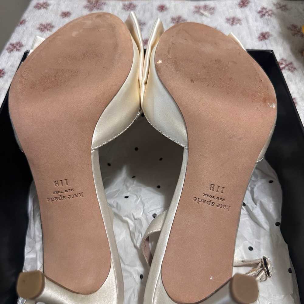 Kate Spade Happily Bridal Heels Like New - image 7