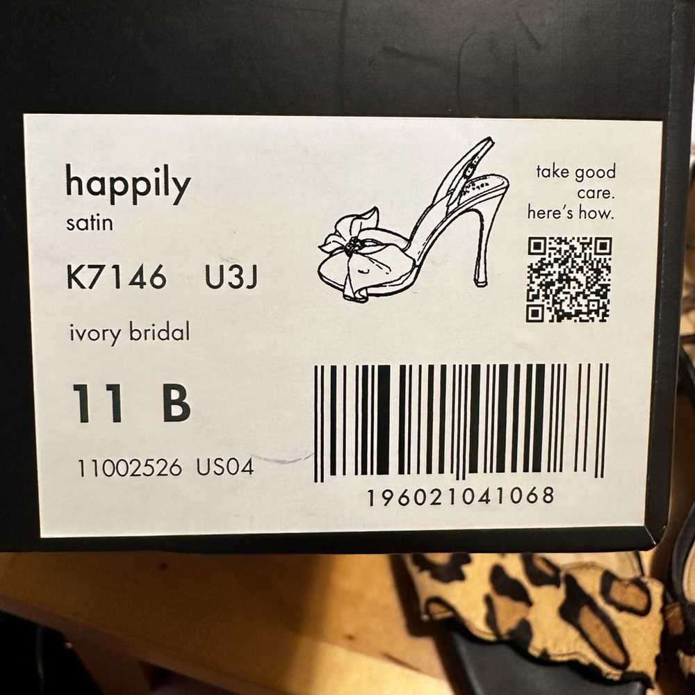 Kate Spade Happily Bridal Heels Like New - image 8