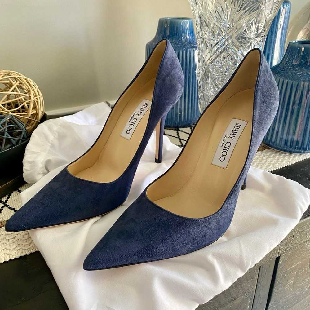 Jimmy Choo Suede Blue Pumps - image 2