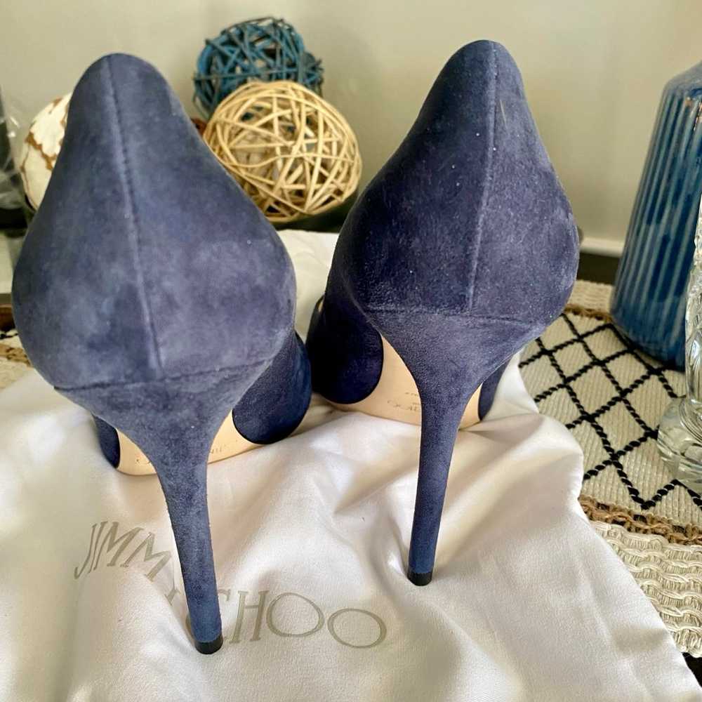 Jimmy Choo Suede Blue Pumps - image 4