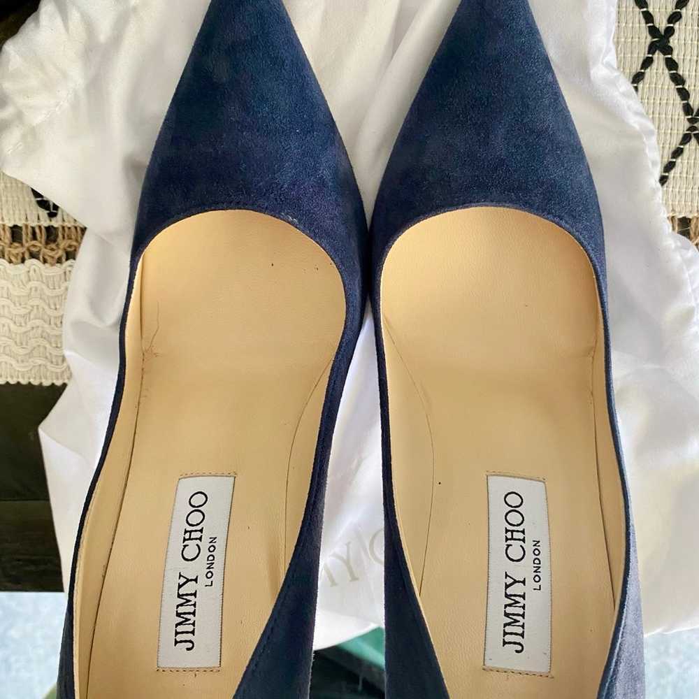 Jimmy Choo Suede Blue Pumps - image 8