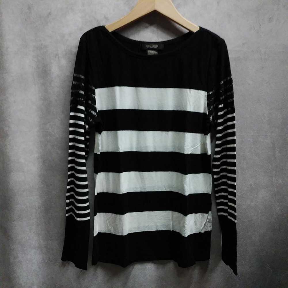 y2k tops striped long-sleeve t-shirt Heisei gal f… - image 5