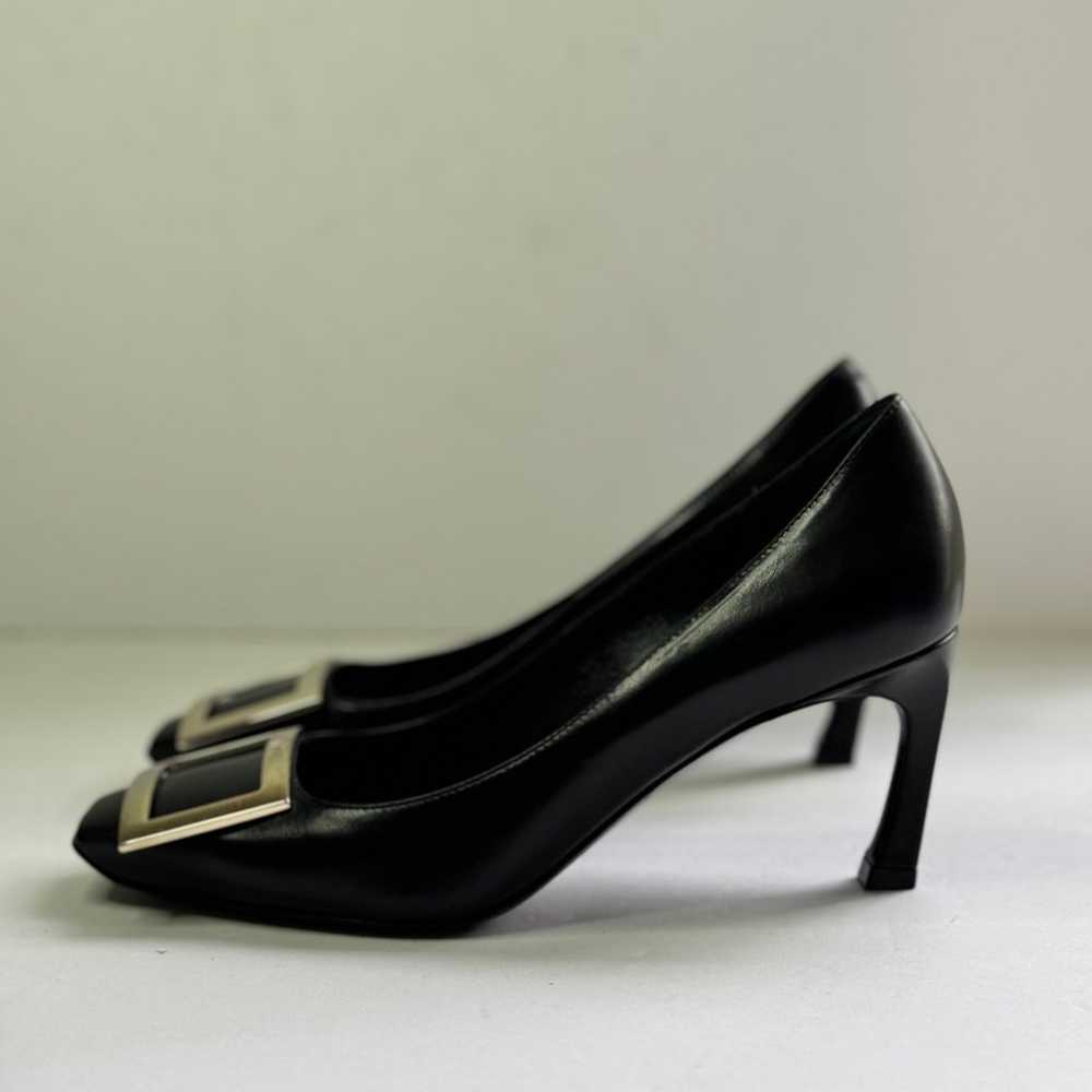 ROGER VIVIER Belle Vivier Trompette Leather Pumps - image 6