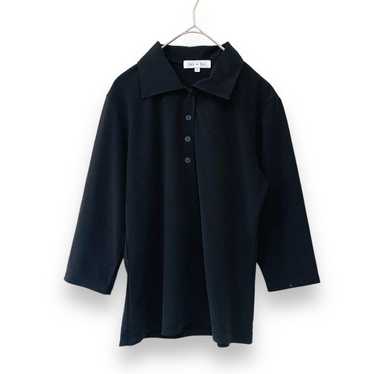 Ishiera Half Sleeve Shirt Size 2 Black Half Button