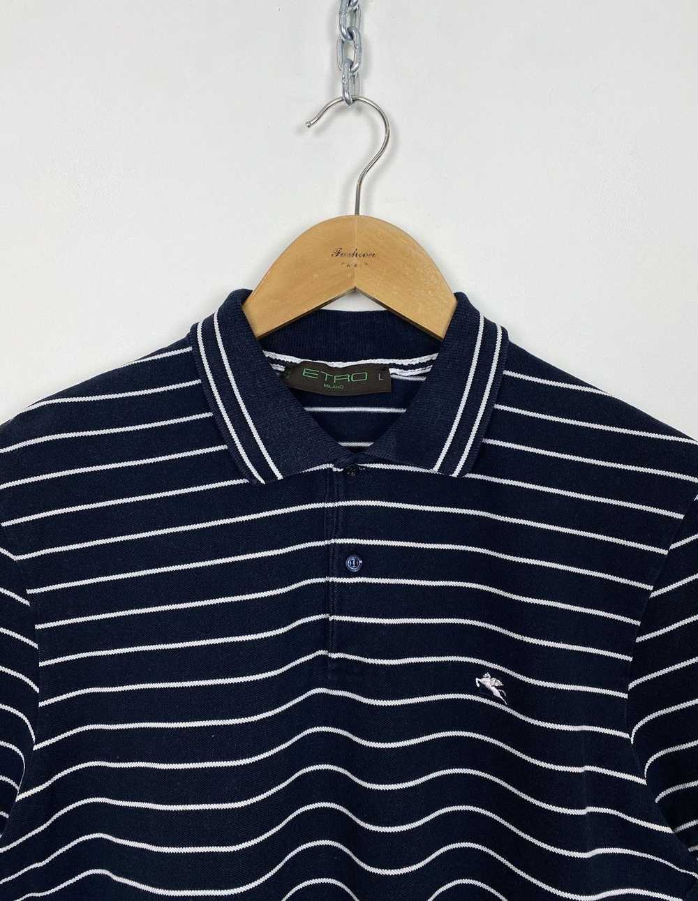 Designer × Etro × Luxury Etro Milano Polo Shirt S… - image 2