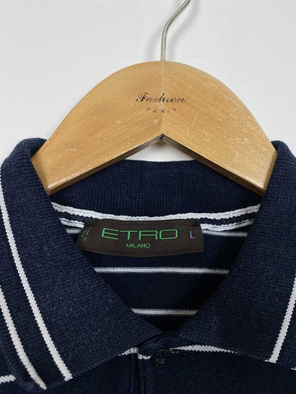 Designer × Etro × Luxury Etro Milano Polo Shirt S… - image 3