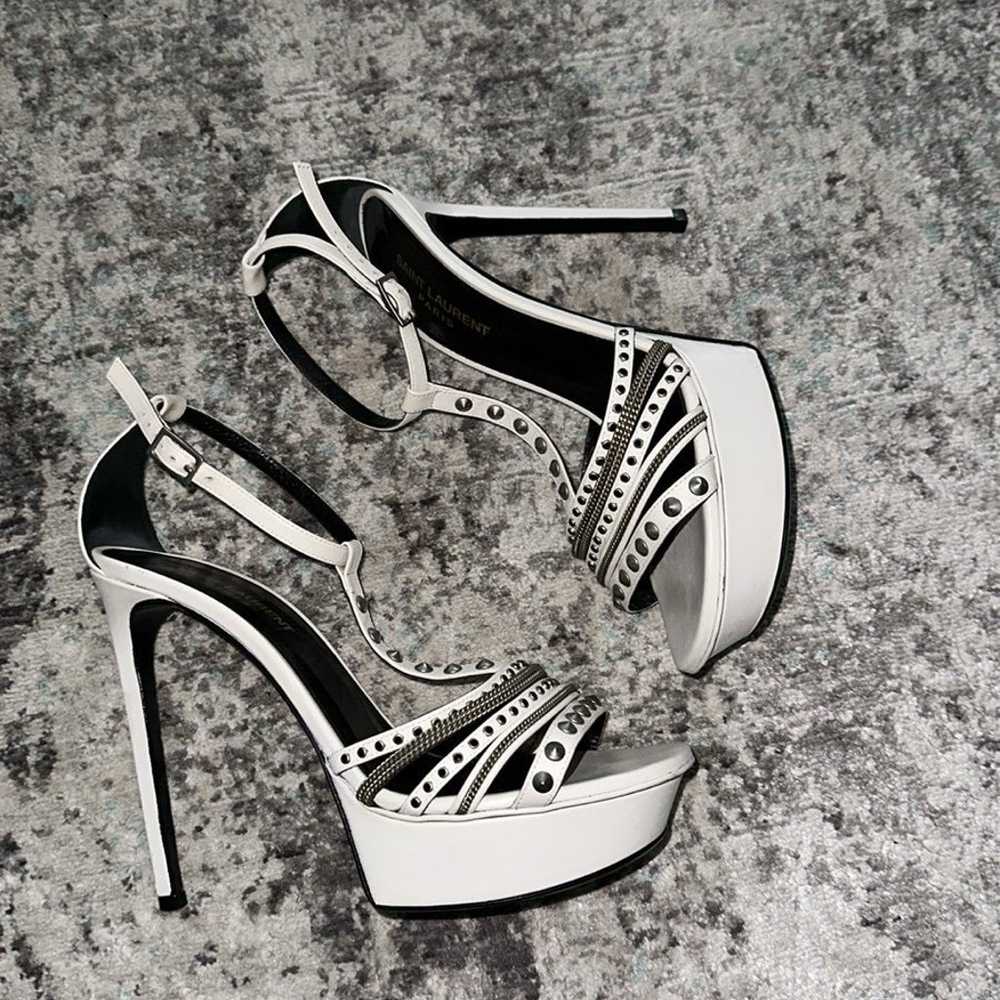 Saint Laurent Alice Studded Platform Sandals - Si… - image 3