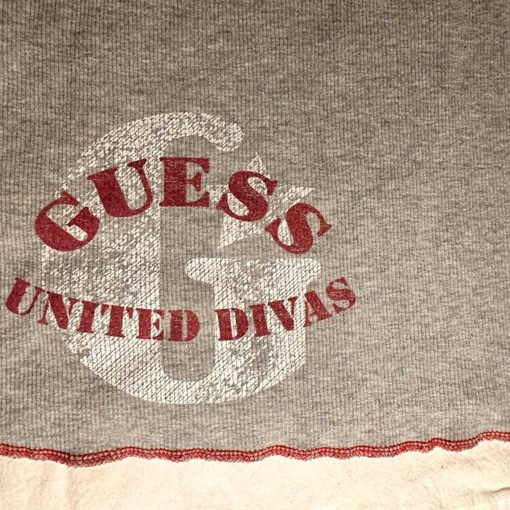 Guess Jeans Vintage Y2K United Divas Ribbed Tank … - image 3