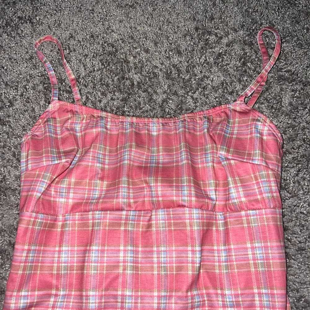 Sugar Thrillz Pink Plaid Dress - image 2