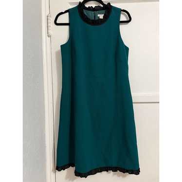 J. Crew Forest Green Shift Dress Size 6