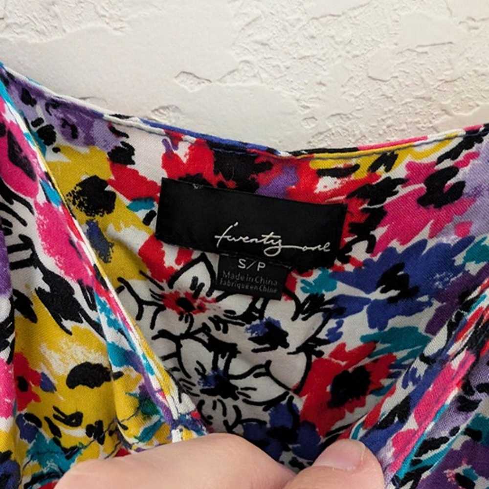 Vintage Forever 21 Romper Shorts Flowers 90s Y2K … - image 3