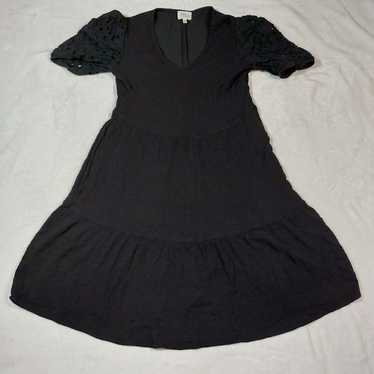 AVA JAMES BLACK LACE SLEEVE DRESS SIZE SMALL