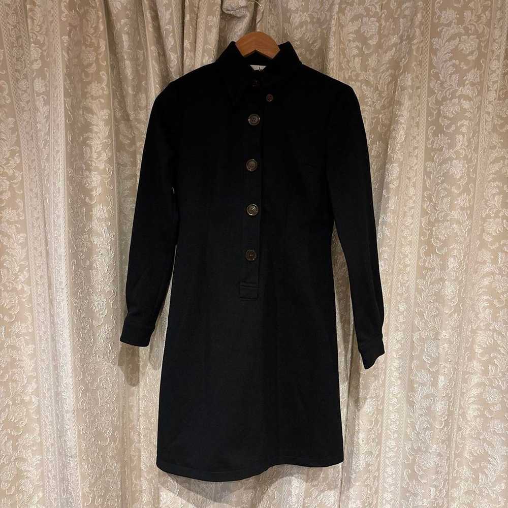 Black button-up dress - image 1