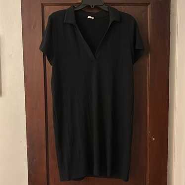 Aritzia Wilfred Free Short Sleeved Black Dress