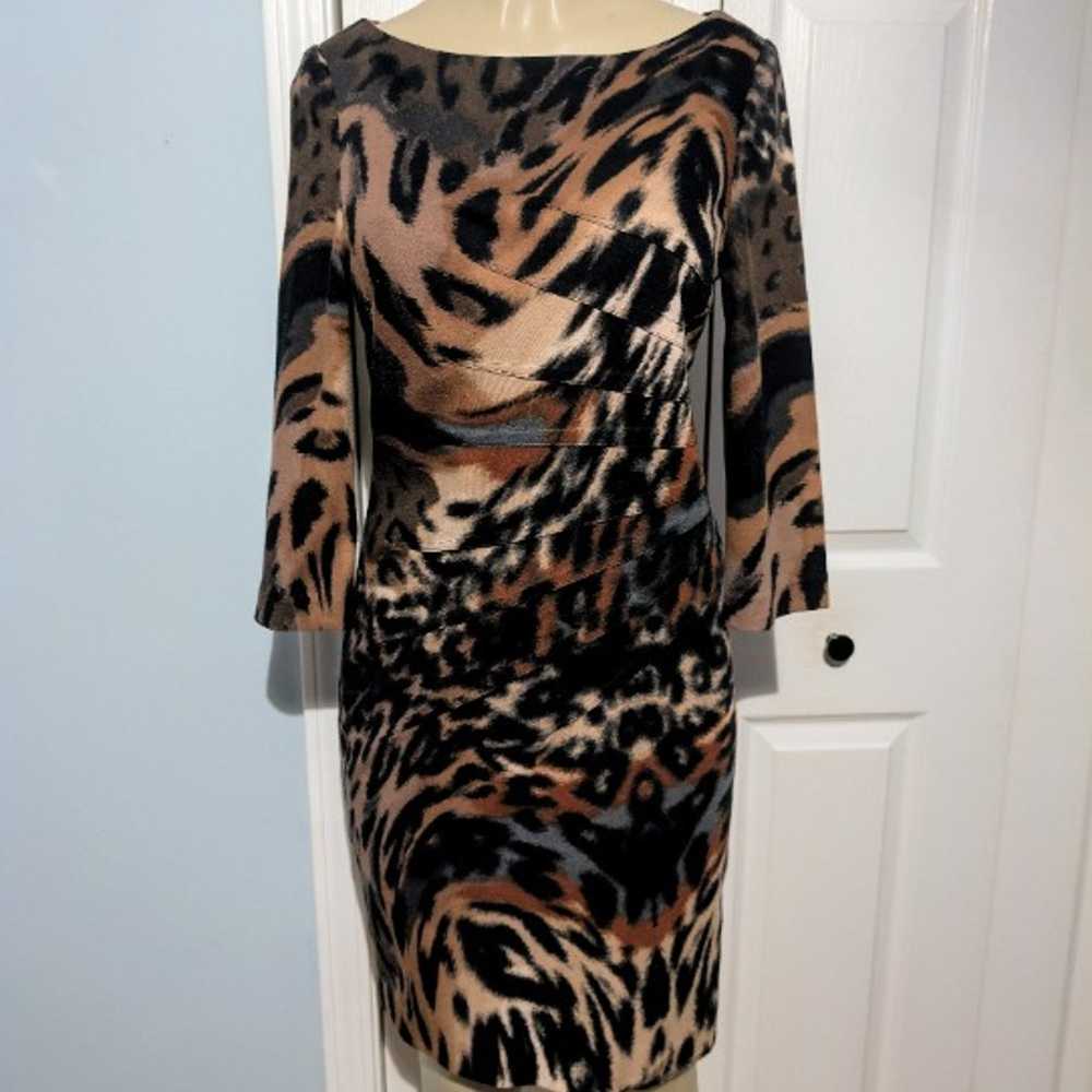 Jessica Simpson Wild Feline Pattern Dress - image 1