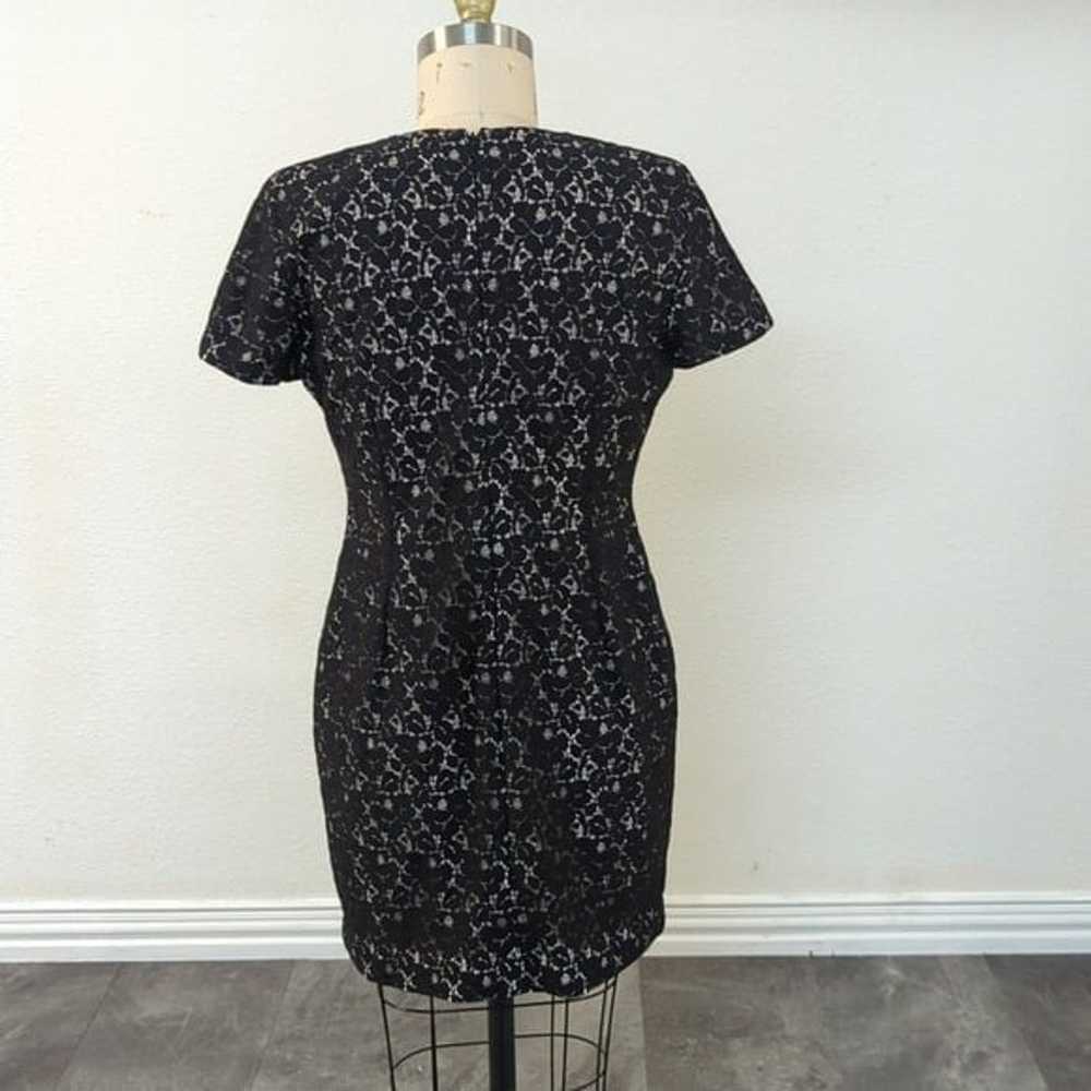 French Connection Lace Short Sleeve Mini Dress Bl… - image 2