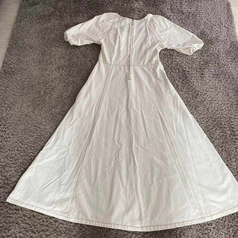 ZARA White Long Dress Short Sleeve - image 2