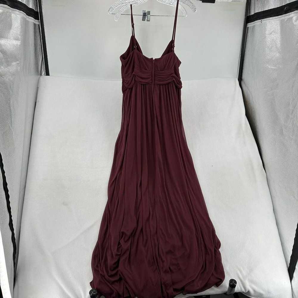 David's Bridal Women Sz 16 Wine Bridesmaid Maxi D… - image 2