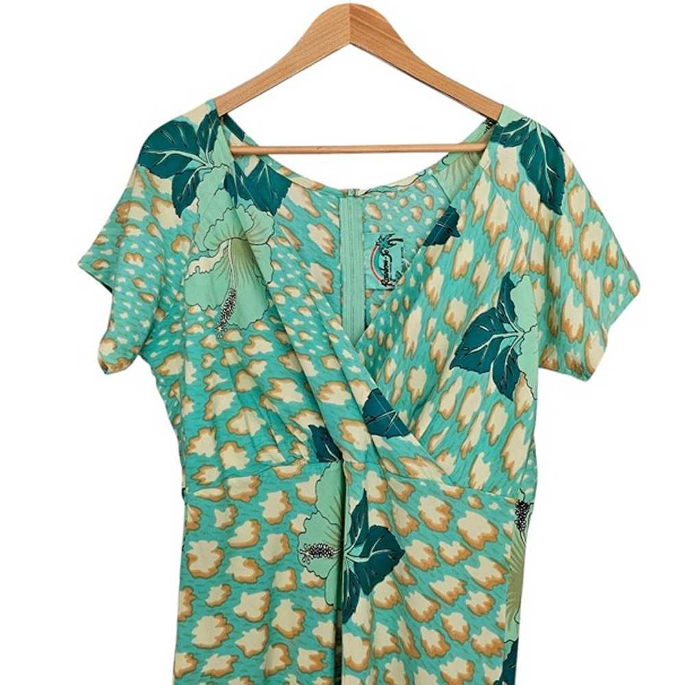 Women's - Rainbow Jo Floral Hawaiian Dress, Size … - image 2