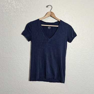 J. Crew Solid Navy Vintage Cotton Tee - image 1