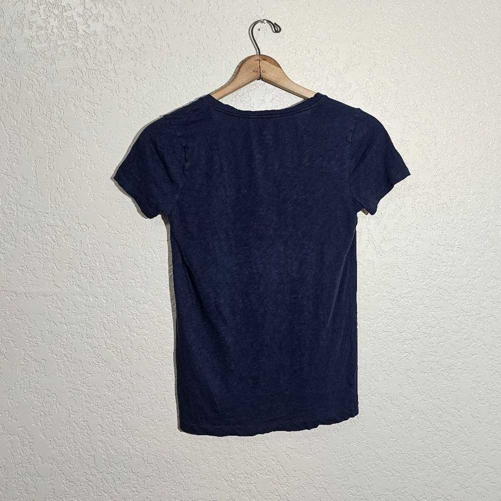 J. Crew Solid Navy Vintage Cotton Tee - image 2