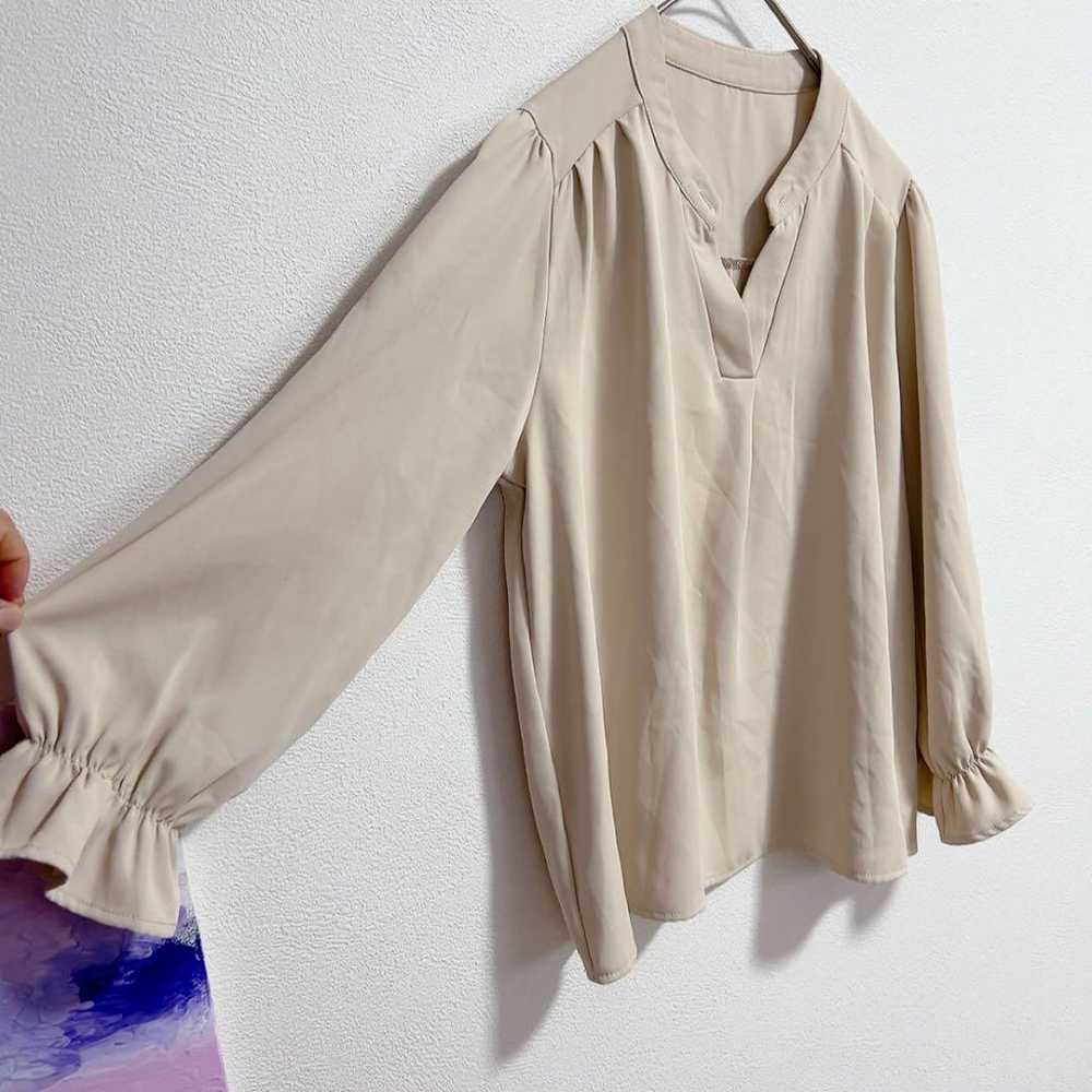 MISCH MASCH Ivory Blouse Shirt with Elastic Sleev… - image 10