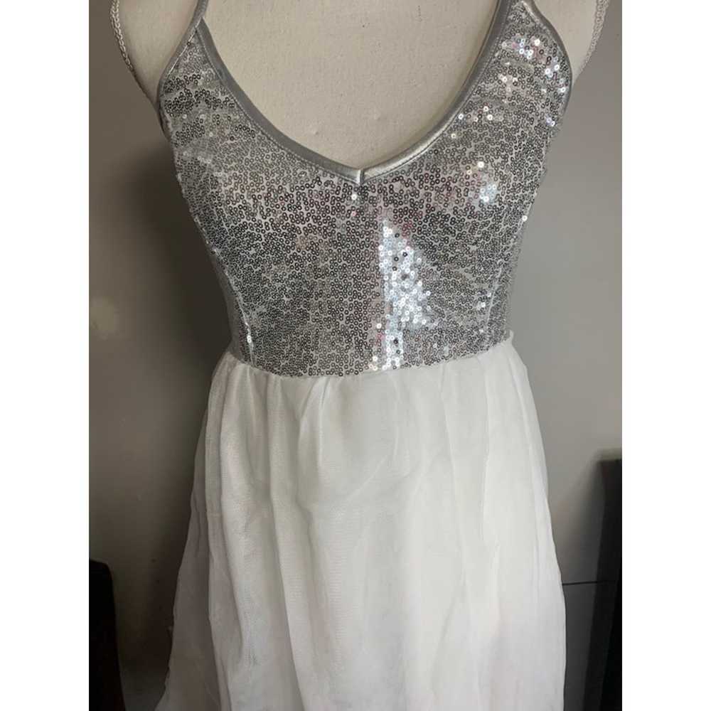 Sparkle Sliver and White Dress - image 5