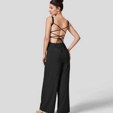 Black Backless Jumpsuit - image 1