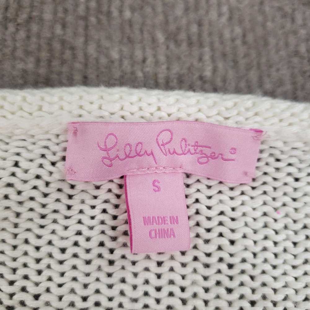 Lilly Pulitzer Small White Semi Sheer Lightweight… - image 5