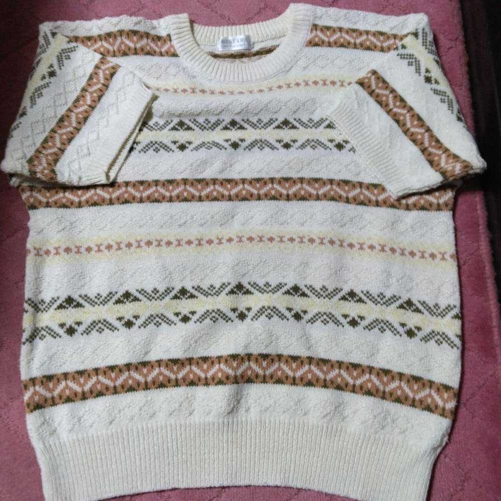 Short-sleeved sweater (vintage) - image 1