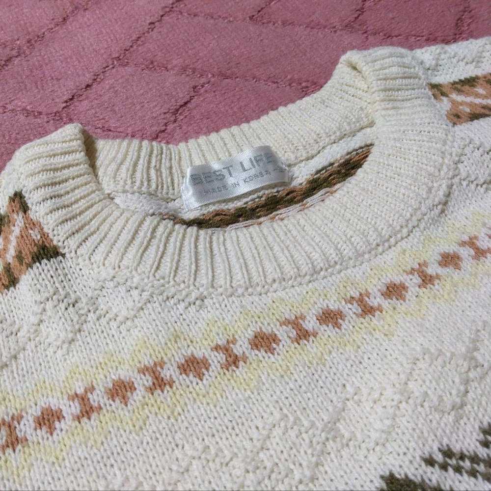 Short-sleeved sweater (vintage) - image 4