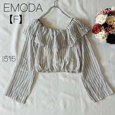 EMODA [F] EMODA Stripe Off-Shoulder Short Chiffon… - image 1