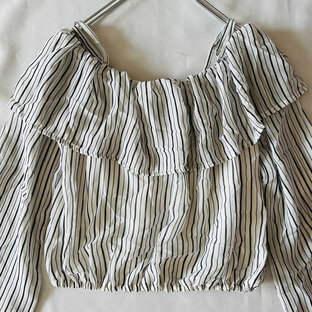 EMODA [F] EMODA Stripe Off-Shoulder Short Chiffon… - image 9