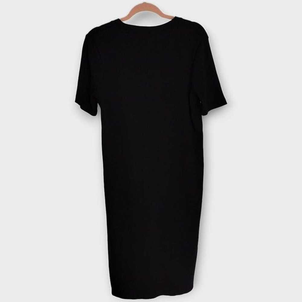 Madewell Womens Midi Sz Medium Black Short Sleeve… - image 2