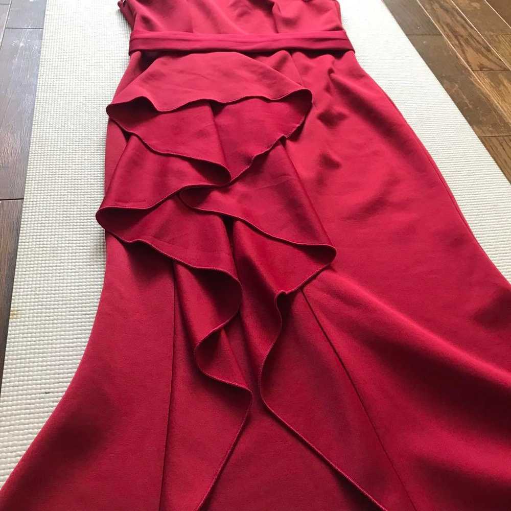 SHEIN One-Shoulder Long Dress Evening Dress Red W… - image 4