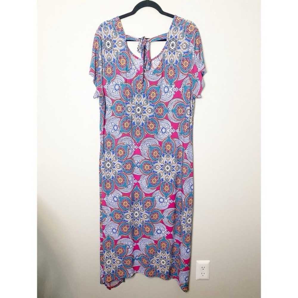 Chico’s Medallion Cluster-Print Jersey Midi Dress… - image 2