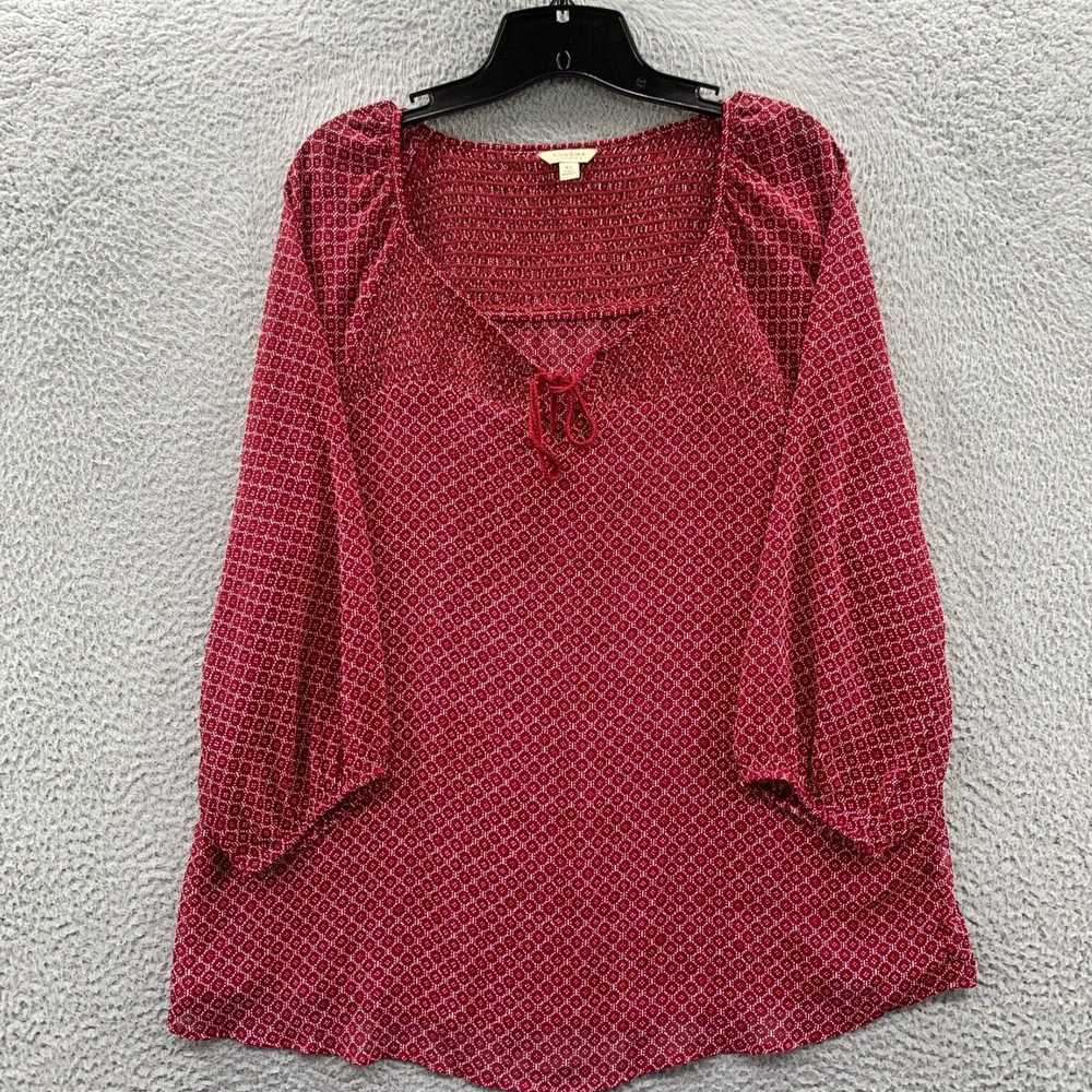 Vintage Womens Extra Large Geometric Pattern Long… - image 1