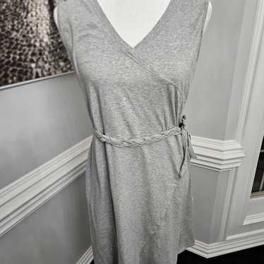 Athleta dress size medium gray organic cotton