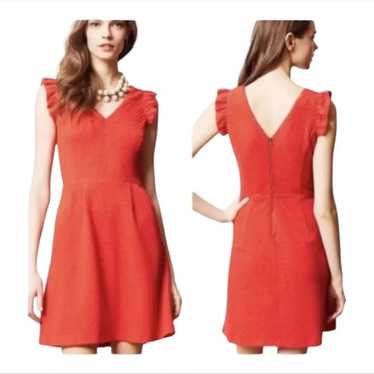 Anthropologie Tabitha Cherie Dress Size 12 Red Po… - image 1