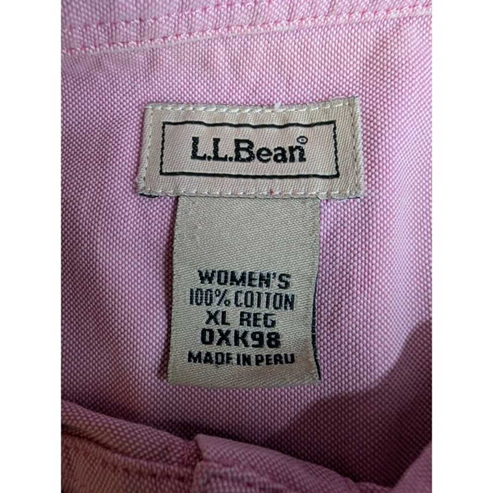 Vintage LL Bean Pink Sleeveless Womens Medium Blo… - image 5