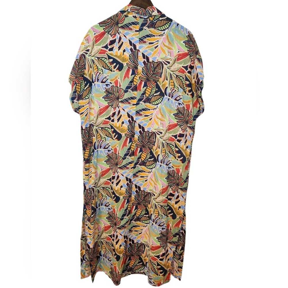 C&C california linen blend tropical print Kaftan … - image 2