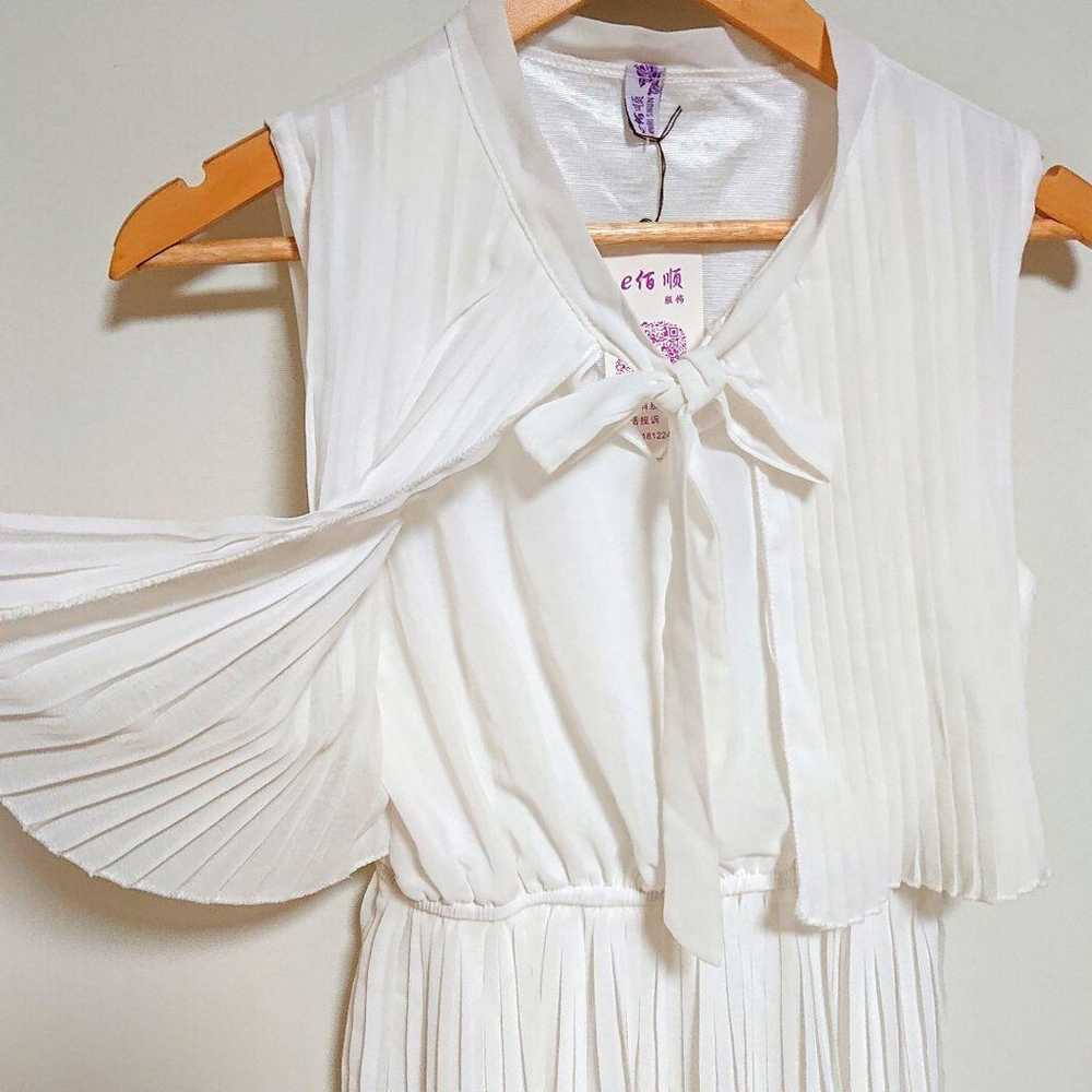 [Unused, Tagged] Chiffon Pleated Mini Dress Tunic… - image 6