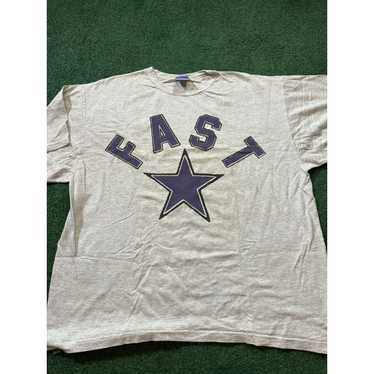 Other Vintage Fast Tee Star Purple Vintage Sz Lar… - image 1