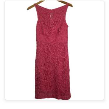 Trina Turk Pink Lace Sheath Dress - image 1